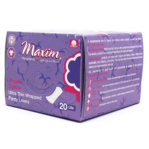 Organic Cotton Ultra Thin Wrapped Pantiliners, LT