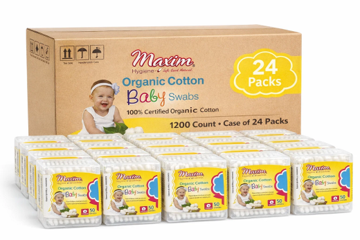 Organic Cotton Baby Swabs